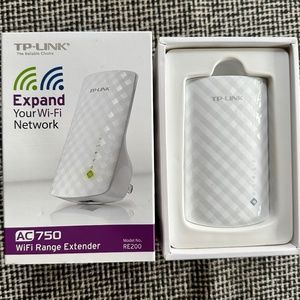 TP-Link AC750 WiFi Extender (RE220) w/ Ethernet Port, Dual Band 5GHz/2.4GHz